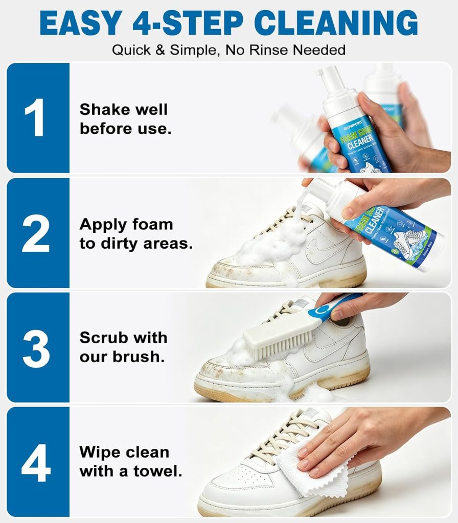 GLOWPOINT Foam Shoe Cleaner, 200 ml – product image